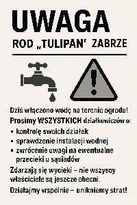 Kontrola zaworów wody